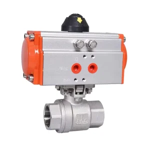 OEM Customized Ball Valves Single Double Acting 2 Way 2PC Two piece Pneumatic Threaded with 1 Year Warranty