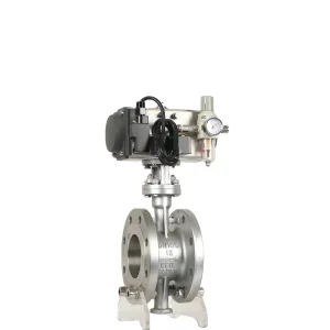 OEM Customized Logo 6 Inch Stainless Steel Butterfly Valve Sanitary Pneumatic Operated High Temperature Oil Butterfly Valves