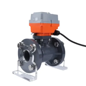 OEM European Flanged Electric Ball Valve for Water and Gas Flow Adjustment