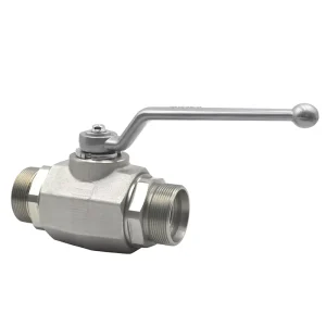 OEM Factory BKH Manual High Pressure Hydraulic Ball Valve SS304 SS316L Carbon Steel 24° Cone External Thread