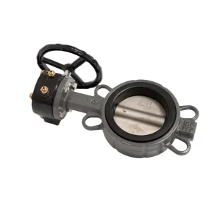 OEM Factory DN100 Gost Worm Gear Wafer Butterfly Valve for Water Gas and Oil