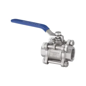 OEM Factory Manufacturer Standard 1.0 1.6Mpa Work Pressure SS201 3pc Screw End Manual Ball Valve
