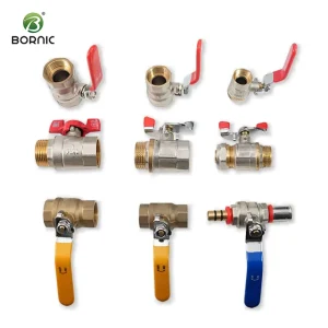 OEM Factory Supply Customized 1/4”-4” Brass Ball Valve for Water Use Manually Powered Free Sample