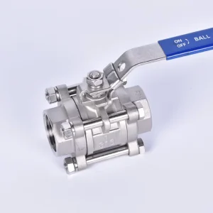 OEM Factory’s Investment Casting Three Piece CF8 Ball Valve with Full Bore for Ball Valves