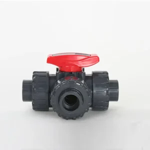 OEM Manual Three-Way UPVC Ball Valve for Water Gas Oil Control