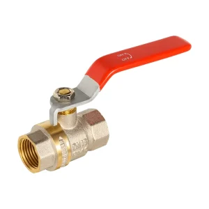OEM ODM Brass Body Ball Valve with Iron Handle Designed for Water Media Manual Power Custom Logo Printing