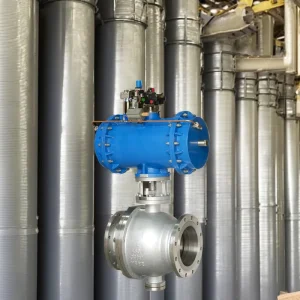 OEM ODM Manual 2 Way Pneumatic Flanged Ball Valve