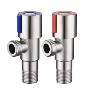 OEM ODM Sanitary Brass Angle Stop Valve 2-Way 3-Way Triangle 1/2″ Core for Water Toilet Bathroom Use