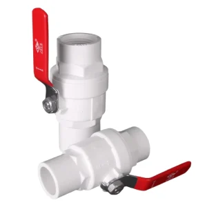 OEM Stainless Steel Handle White PVC Ball Valve with Heart Shaped Valves 1 2″ 4″ Manual High Temperature for Water Media