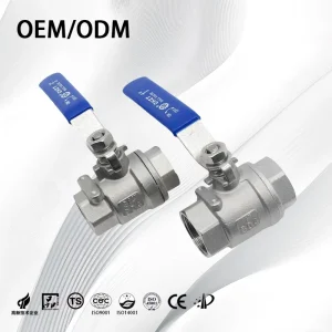 OEM Supported DN15-DN100 Stainless Steel 304/316 2-Way Medium Heavy Duty Manual Operation Ball Valve with Thread End