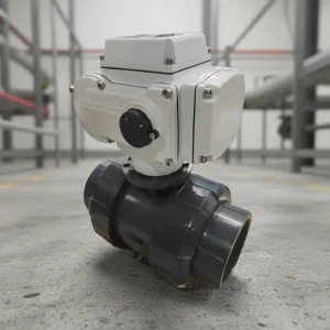 OEM UPVC Motorized Ball Valve RS485 4-20mA 0-10V Double Union 220V Regulating Electric Actuator for HVAC Building Automation