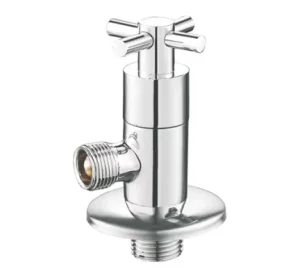 OMANS D4016 Angle Valve for Water Nickel Finish BSP Connection 1 2″*3 8″ Port Size PTFE Sealing 5 Year Warranty