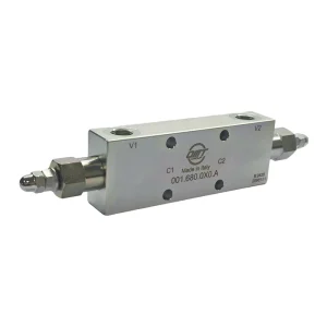 OMT 001.680.0X0.A Pressure Control Valve In line Body Four Way Flange Installation 3 8 Connection 350 PSI 15.8