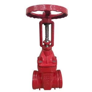 OS&Y Soft Cast Iron Seal Flange PN10/16 Grooved Gate Valve Rising Stem