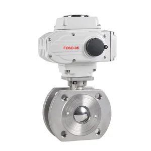 On Off Type Intelligent Control DN15 DN150 Electric Thin 304 Stainless Steel Wafer Ball Valve for Water OEM 4 20mA