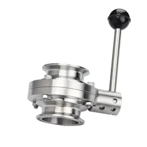 On Sale butterfly Valve Blue Handle Sanitary butterfly Valve Stainless Steel Ball Valve 1 4