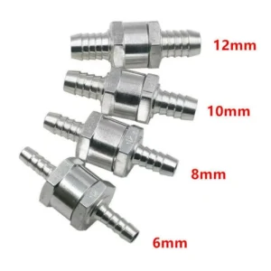 One-way Fuel Check Valve Gasoline and Diesel Fuel Check Valve Aluminum 6mm 8mm 10mm 12mm
