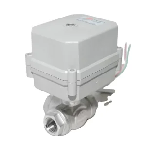Open Closed Type C5403 Series 3/2 Way SS Micro Electric Ball Valve