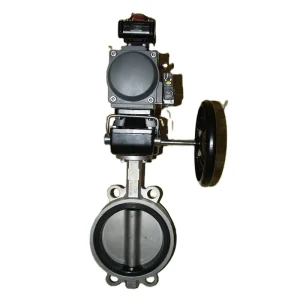 Open Closed Type Q810-B Stainless Steel Series Pneumatic Centerline Butterfly Valve