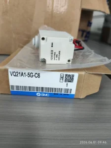 Original Japan VQ21A1-5G-C6 DC24V Solenoid Valve Built-in 6mm One-touch Fitting VQ20 Series Pneumatic Air Control Valve