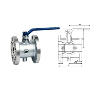 Overseas Project Liaison Manual Flanged Insulation Jacket Ball Valves for Asphalt Transportation Resin