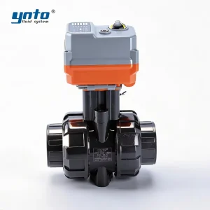 PLC Linkable UPVC Ball Valve Precision Dosing Microelectronics Cleaning Lines Bus Protocol Integrated Valve Smart Wet OEM