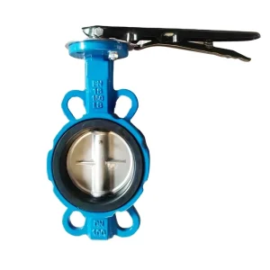 PN10 16 BS5155 DI SS Flange Standard Wafer Butterfly Valve for Water