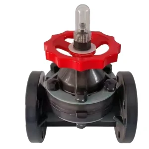 PN10 DN15-DN600 Flange-End UPVC CPVC FRPP Corrosion-Resistant Diaphragm Valve for Water Supply or Drainage