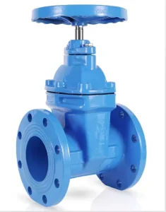 PN10 PN16 Z45X Flanged Ductile Iron Gate Valve with Non Rising Rod Stem Soft Sea