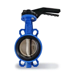 PN16 150BL Manual Power Silicone Seat Metal Wafer Butterfly Valve for Water Media