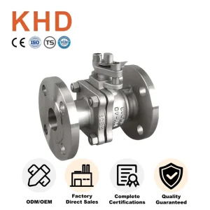 PN16 Ball Valve Industrial 304 Stainless Steel CF8 Flange Type Ball Valve with Manual Control