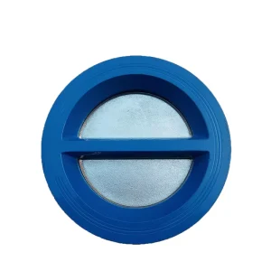 PN16 Double Disc Wafer Non Return Check Valve Dual Plate Type