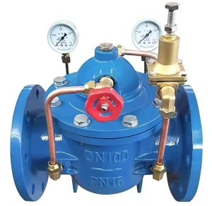PN16 Ductile Iron Pressure Reducing Valve 200X-16C Pilot Operated Adjustable Water Control Valve for Fire Protection Irrigation
