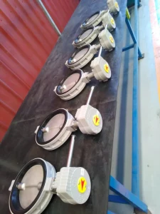 PN16 High Pressure Aluminum Wafer Butterfly Valve Worm Gear Actuator High Gas Industrial Water Air Systems NBR EPDM