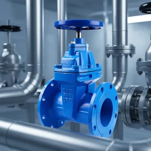 PN16 Low Temperature ISO Certified Anti-aging Long Service Life Ductile Iron Flange Soft Seal Non-rising Stem Manual Gate Valve