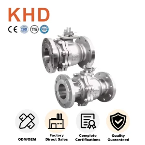 PN16 Stainless Steel CF8 Ball Valve Industrial Control Electric Pneumatic Manual Power Flange Type Ball Valve