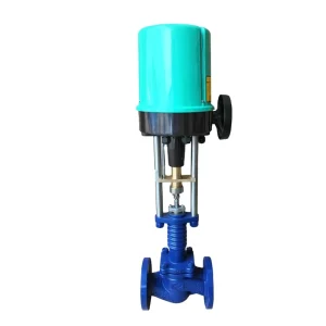 PN40 for Dye Pipe Lines Electric Proportional Steam Control Globe Valve