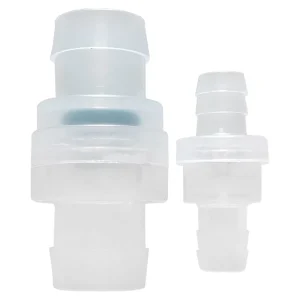 PP Check Valve SUS 304 Spring FKM Gasket Chemical Resistant One Way Inline Valve 10mm 20mm Hose Barb