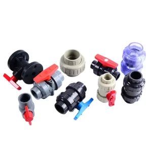 PPH CPVC UPVC PVC Valve Single Union Double Union 1/2-2in Ball Valve Check Valve for Water Treatment