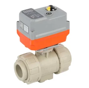 PPH Electric Ball Valve with Motorized Actuator for Flow Control