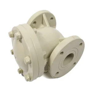 PPH Flange Swing Check Valve Anti-Backflow Corrosion-Resistant High-Temperature Water Valve
