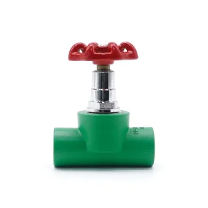 PPR Gate Valve with Red Casting Wheelhandle for Plumbing Pipe Lines From 20mm to 63mm