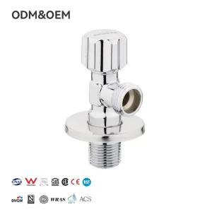 PPW Brass Ball Angle Valve High Quality Modern Design Smart Toilet Chrome Finish Manual Stop Control Valve Female Water High