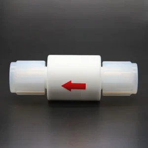 PTFE Check Valve for Semiconductor Industry Also Compatible with Ultrapure Water and Corrosive Chemicals