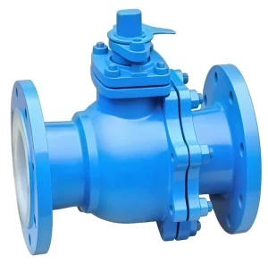 PTFE Lined Flanged Ball Valve Chemical Industry Corrosion Resistant Valve