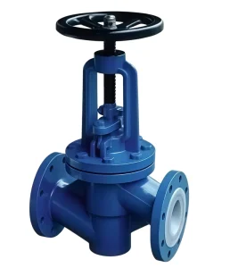 PTFE Lined Flanged Globe Valve Acid Resistant Shut Off Valve