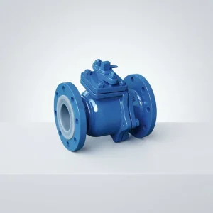 PTFE Lined Food Grade Forged Steel CF3 CF3M Flange Ball Valve for Chemical Industry