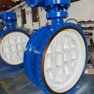 PTFE Lined / Lining Stainless Steel Butterfly Valve Wafer Type for Chemical Corrosive Media