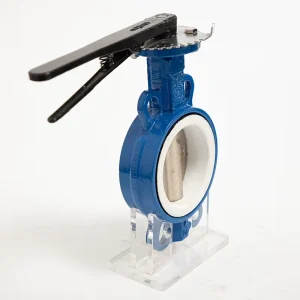 PTFE Manual Wafer Butterfly Valve with Handle Water
