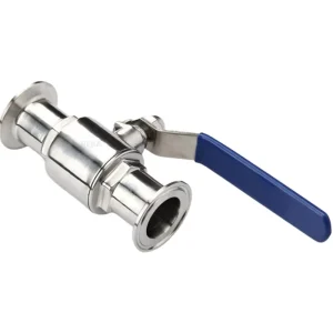 PTFE Seal Manual Handle 2 Piece Sanitary Tri Clamp Food Grade Ball Valve